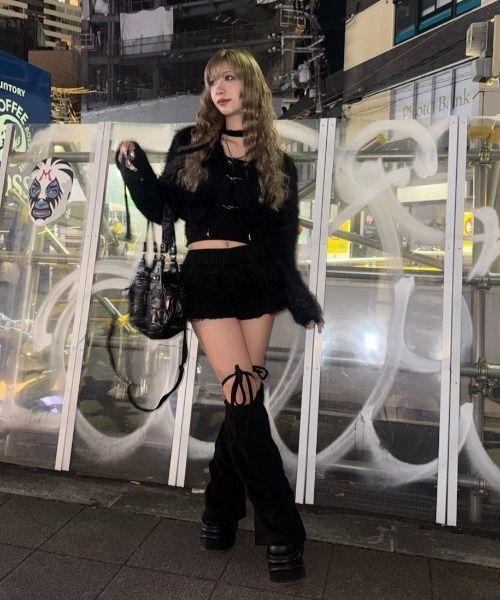 XU(エックスユー)の「【Never mind the XU】tie set knit cardigan / 【ネバーマインド ザ エックスユー】ネクタイセットニット長袖カーディガン(カーディガン/ボレロ・レディース・ホワイト/ライトグレー/ブラック・ONE SIZE)」の16枚目の写真