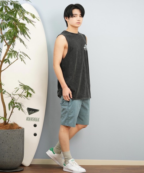 lost（ロスト）の「lost/ロスト タンクトップ/ノースリーブTシャツ バックプリント ユニセックス L25S-2301（タンクトップ・メンズ・ブラック/チャコールグレー/ブルーグレー・L/M）」の8枚目の写真