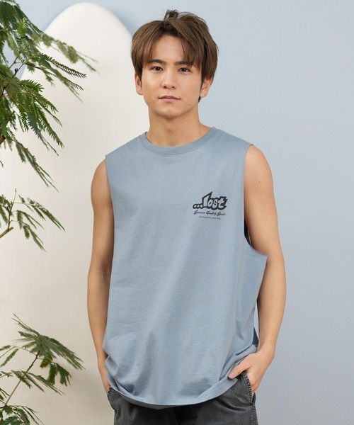 lost（ロスト）の「lost/ロスト タンクトップ/ノースリーブTシャツ バックプリント ユニセックス L25S-2301（タンクトップ・メンズ・ブラック/チャコールグレー/ブルーグレー・L/M）」の17枚目の写真