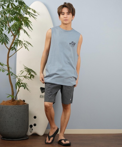 lost（ロスト）の「lost/ロスト タンクトップ/ノースリーブTシャツ バックプリント ユニセックス L25S-2301（タンクトップ・メンズ・ブラック/チャコールグレー/ブルーグレー・L/M）」の20枚目の写真