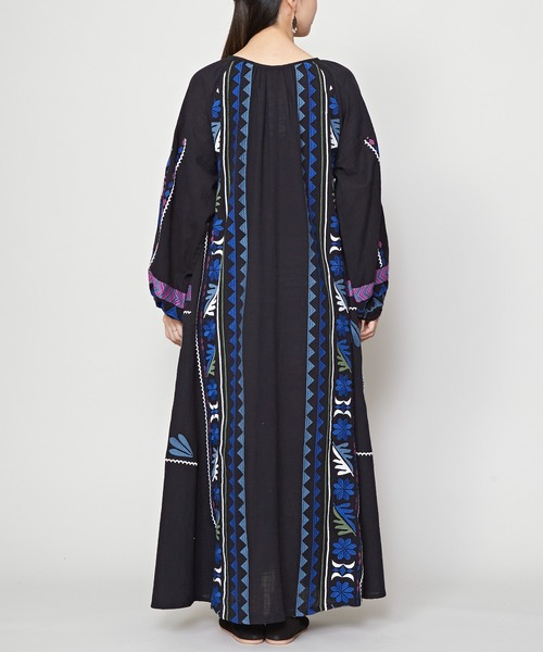 チャイハネ（CAYHANE）/【チャイハネ】バフラ刺繍ワンピース チャイハネ】バフラ刺繍ワンピース（ワンピース）｜チャイハネ