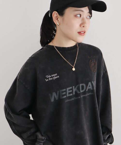 CRAFT STANDARD BOUTIQUE（クラフトスタンダードブティック）の「【ユニセックス】ヴィンテージゲームシャツ-A（Tシャツ/カットソー・レディース・グレー/アイボリー/ブラック・L/M/S）」の3枚目の写真