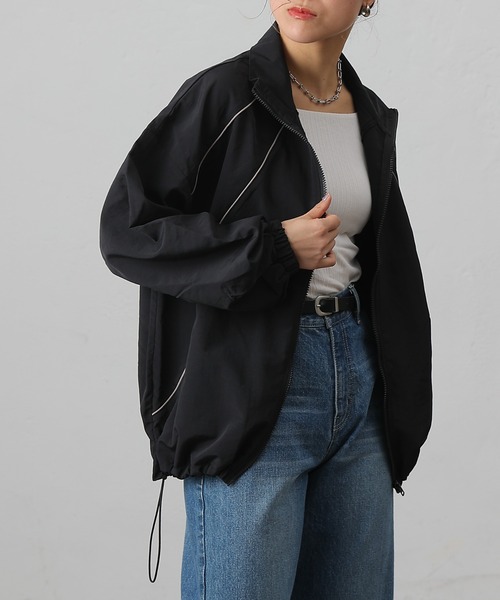 COLONY 2139(コロニートゥーワンスリーナイン)の「ナイロンパイピングブルゾン(ブルゾン・レディース・アイボリー/ブラック/カーキ・FREE)」の13枚目の写真