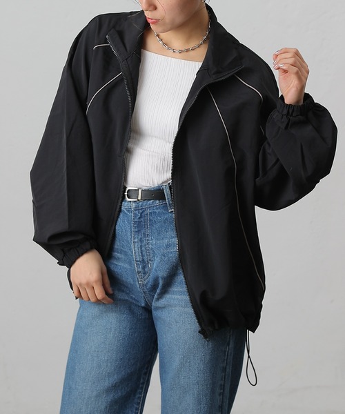 COLONY 2139(コロニートゥーワンスリーナイン)の「ナイロンパイピングブルゾン(ブルゾン・レディース・アイボリー/ブラック/カーキ・FREE)」の15枚目の写真