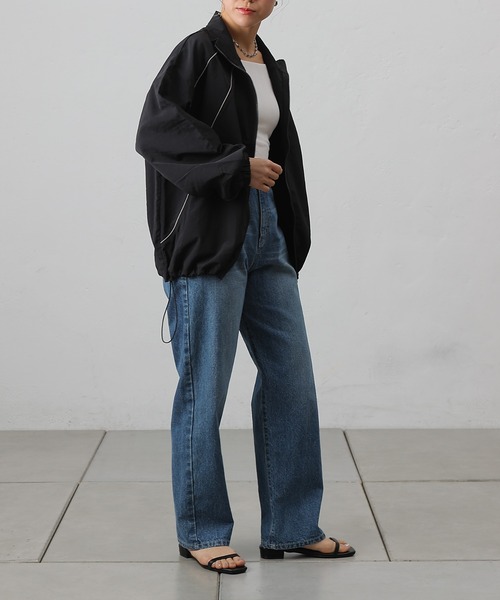 COLONY 2139(コロニートゥーワンスリーナイン)の「ナイロンパイピングブルゾン(ブルゾン・レディース・アイボリー/ブラック/カーキ・FREE)」の16枚目の写真