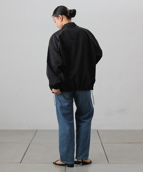 COLONY 2139(コロニートゥーワンスリーナイン)の「ナイロンパイピングブルゾン(ブルゾン・レディース・アイボリー/ブラック/カーキ・FREE)」の17枚目の写真