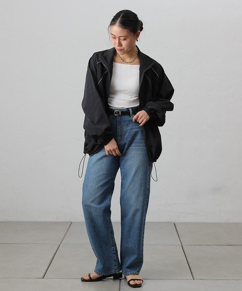 COLONY 2139(コロニートゥーワンスリーナイン)の「ナイロンパイピングブルゾン(ブルゾン・レディース・アイボリー/ブラック/カーキ・FREE)」の18枚目の写真