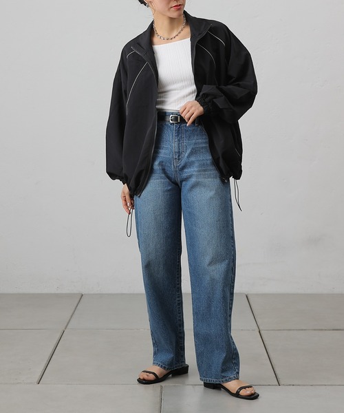 COLONY 2139(コロニートゥーワンスリーナイン)の「ナイロンパイピングブルゾン(ブルゾン・レディース・アイボリー/ブラック/カーキ・FREE)」の19枚目の写真