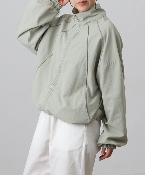 COLONY 2139(コロニートゥーワンスリーナイン)の「ナイロンパイピングブルゾン(ブルゾン・レディース・アイボリー/ブラック/カーキ・FREE)」の20枚目の写真