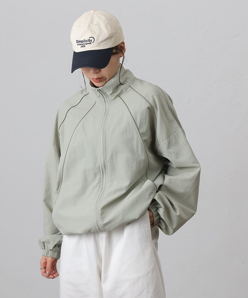 COLONY 2139(コロニートゥーワンスリーナイン)の「ナイロンパイピングブルゾン(ブルゾン・レディース・アイボリー/ブラック/カーキ・FREE)」の22枚目の写真