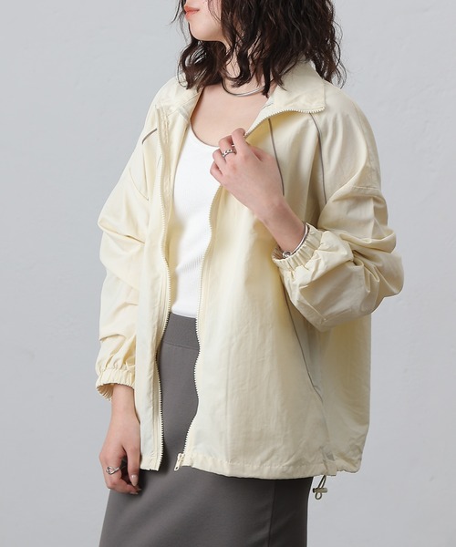 COLONY 2139(コロニートゥーワンスリーナイン)の「ナイロンパイピングブルゾン(ブルゾン・レディース・アイボリー/ブラック/カーキ・FREE)」の7枚目の写真