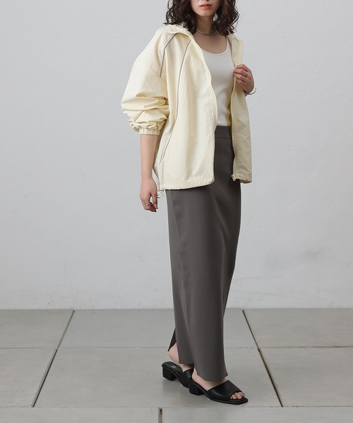 COLONY 2139(コロニートゥーワンスリーナイン)の「ナイロンパイピングブルゾン(ブルゾン・レディース・アイボリー/ブラック/カーキ・FREE)」の11枚目の写真