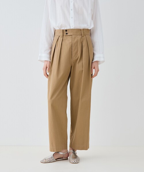 25SS 新作✨ギャルリーヴィー ノンマーセライズドコットン アーミースラックス ノンマーセライズドコットン アーミースラックス（その他パンツ