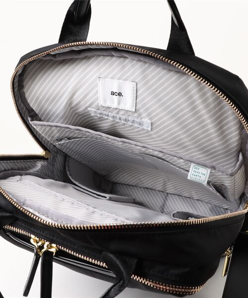ace.(エース)の「【ace. GENE/エースジーン】 フィッテム ビジネスリュック 12L レディースビジネス A4(バックパック/リュック・レディース・ブラック/ベージュ/チャコール/ネイビー・FREE)」の7枚目の写真