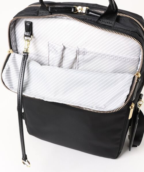 ace.(エース)の「【ace. GENE/エースジーン】 フィッテム ビジネスリュック 12L レディースビジネス A4(バックパック/リュック・レディース・ブラック/ベージュ/チャコール/ネイビー・FREE)」の8枚目の写真
