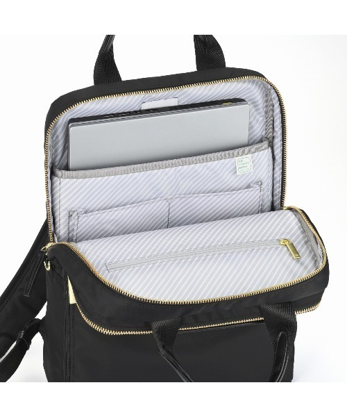 ace.(エース)の「【ace. GENE/エースジーン】 フィッテム ビジネスリュック 12L レディースビジネス A4(バックパック/リュック・レディース・ブラック/ベージュ/チャコール/ネイビー・FREE)」の14枚目の写真