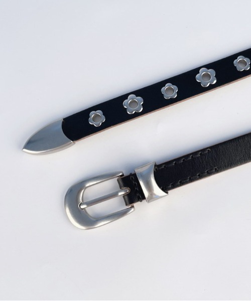 LAC-VERT（ラック・ヴェール）の「フラワーハトメベルト（ベルト・レディース・ブラック/キャメル/ブラウン・FREE）」の10枚目の写真