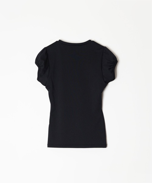 HOLIDAY(ホリデイ)の「FAST DRY JERSEY PUFF S/S TOPS ファストドライジャージパフショートスリーブトップス(Tシャツ/カットソー・レディース・ブラック/ピンク・ONE SIZE)」の6枚目の写真