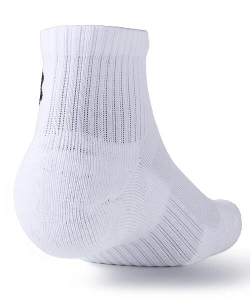 UNDER ARMOUR（アンダーアーマー）の「UAトレーニング コットン クオーター ソックス （3足セット）（トレーニング/メンズ/レディース）（ソックス/靴下・レディース・グレー系その他・M/S/L）」の2枚目の写真