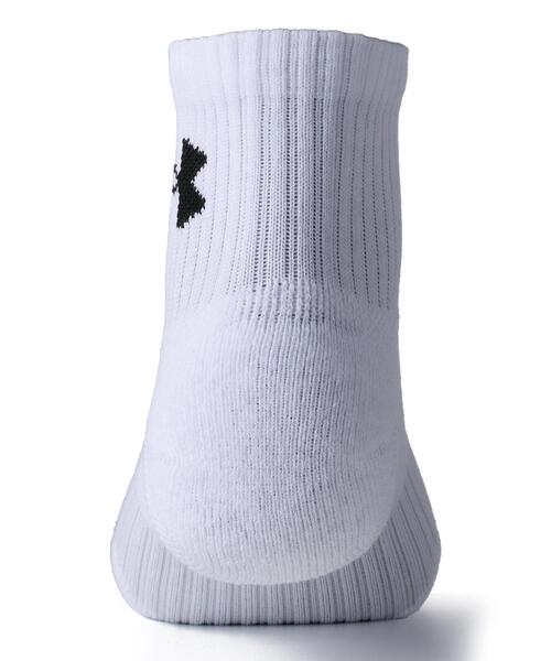 UNDER ARMOUR（アンダーアーマー）の「UAトレーニング コットン クオーター ソックス （3足セット）（トレーニング/メンズ/レディース）（ソックス/靴下・レディース・グレー系その他・M/S/L）」の3枚目の写真