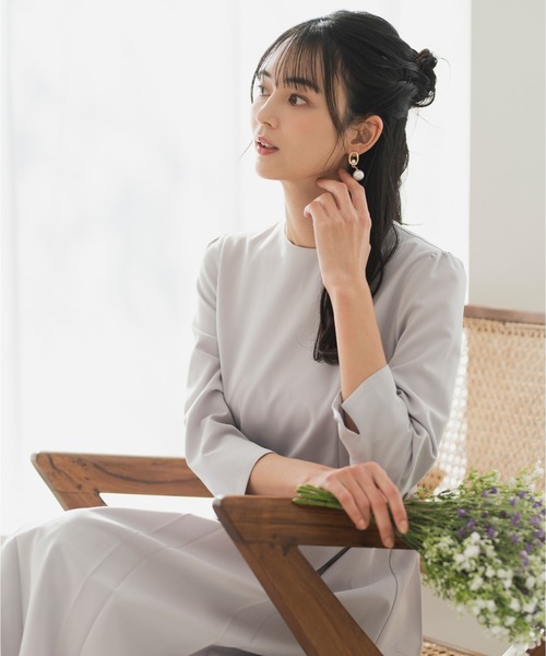 CELEN（セレン）の「【洗える/防シワ/UV/花粉防止】プリーツワンピース ≪卒業式 入学式 セレモニー ママスーツ≫（スーツスカート・レディース・ネイビー/ピンクベージュ/グレー・L/M/S）」の17枚目の写真