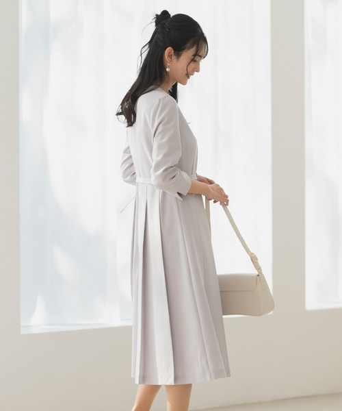 CELEN（セレン）の「【洗える/防シワ/UV/花粉防止】プリーツワンピース ≪卒業式 入学式 セレモニー ママスーツ≫（スーツスカート・レディース・ネイビー/ピンクベージュ/グレー・L/M/S）」の19枚目の写真