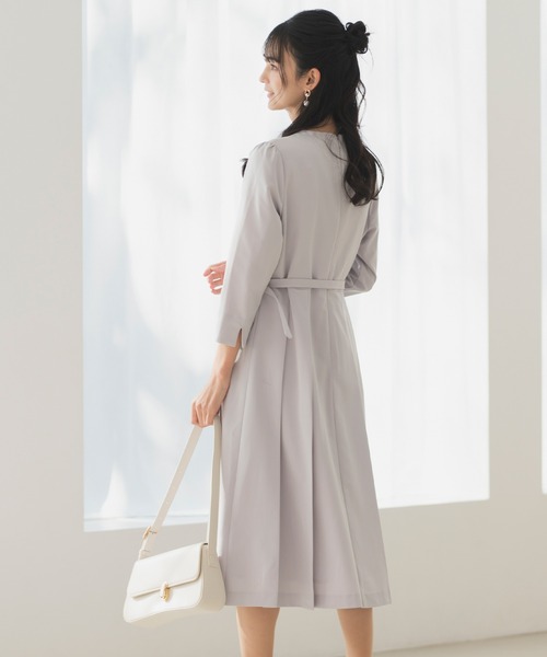 CELEN（セレン）の「【洗える/防シワ/UV/花粉防止】プリーツワンピース ≪卒業式 入学式 セレモニー ママスーツ≫（スーツスカート・レディース・ネイビー/ピンクベージュ/グレー・L/M/S）」の21枚目の写真