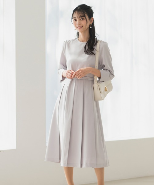 CELEN（セレン）の「【洗える/防シワ/UV/花粉防止】プリーツワンピース ≪卒業式 入学式 セレモニー ママスーツ≫（スーツスカート・レディース・ネイビー/ピンクベージュ/グレー・L/M/S）」の18枚目の写真