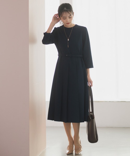 CELEN（セレン）の「【洗える/防シワ/UV/花粉防止】プリーツワンピース ≪卒業式 入学式 セレモニー ママスーツ≫（スーツスカート・レディース・ネイビー/ピンクベージュ/グレー・L/M/S）」の13枚目の写真