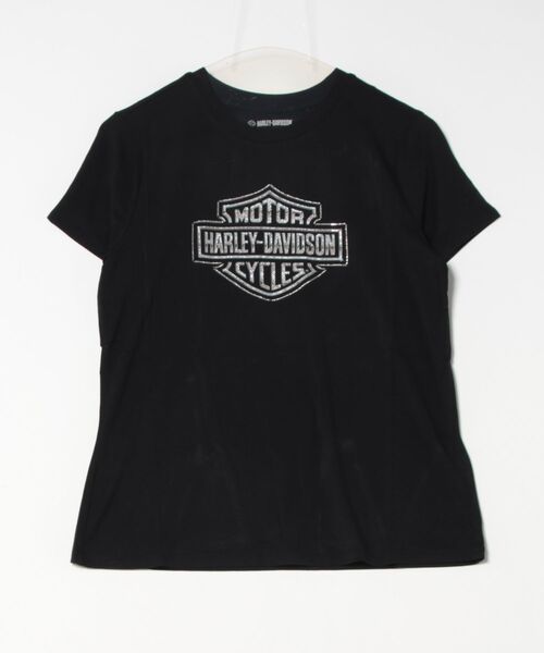 Harley-Davidson(ハーレーダビッドソン)の「エッセンシャル・ブリング・クルーネック・Tシャツ(Tシャツ/カットソー・レディース・ブラック系その他・SMALL/MEDIUM/LARGE/X-LARGE)」の4枚目の写真