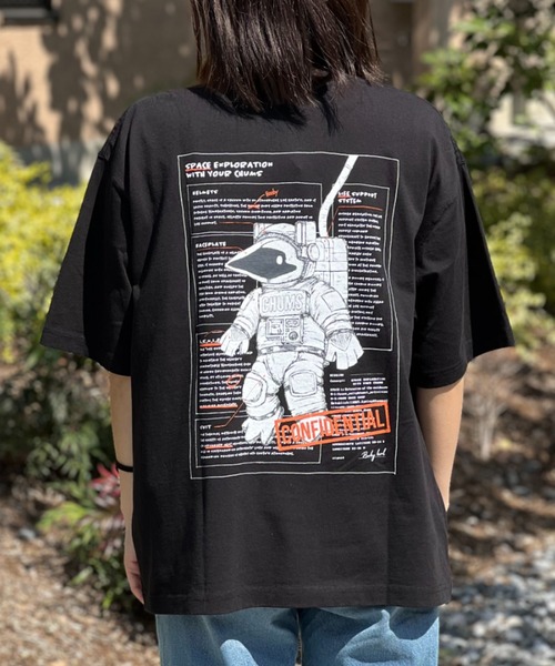 CHUMS(チャムス)の「【CHUMS】 Space Booby Spacesuit T-Shirt スペースブービースペースシャツティーシャツ(Tシャツ/カットソー・メンズ・グレー/ブルー/ブラック/ホワイト・LARGE/X-LARGE/MEDIUM)」の7枚目の写真