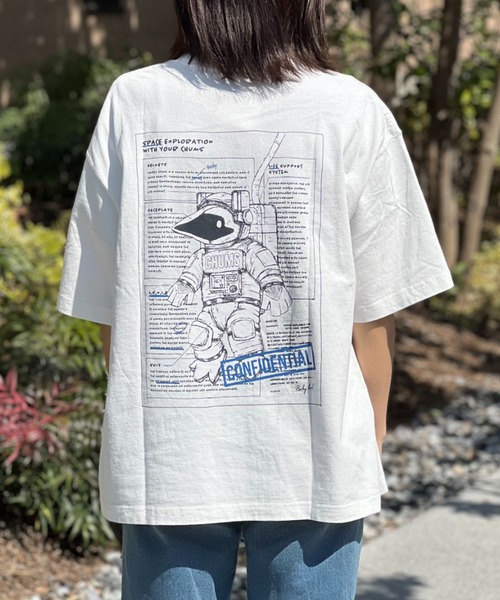CHUMS(チャムス)の「【CHUMS】 Space Booby Spacesuit T-Shirt スペースブービースペースシャツティーシャツ(Tシャツ/カットソー・メンズ・グレー/ブルー/ブラック/ホワイト・LARGE/X-LARGE/MEDIUM)」の6枚目の写真
