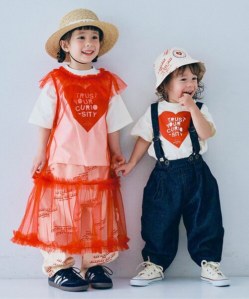 p.premier（ピードットプルミエ）の「【ジュニア対応】チュールフリルレイヤードワンピース（ワンピース・キッズ・レッド/サックスブルー/ブラック/オフホワイト・140/130/120/110/100/90/80）」の15枚目の写真