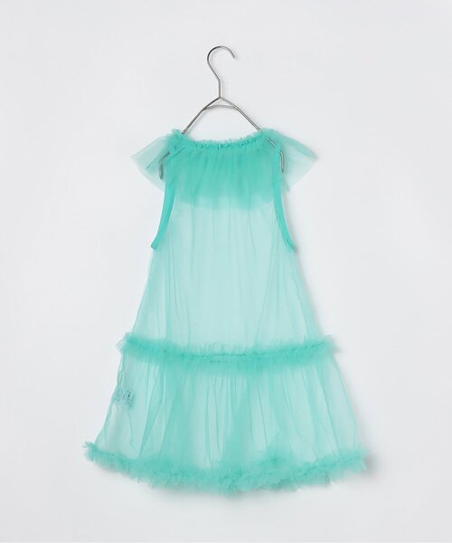 p.premier（ピードットプルミエ）の「【ジュニア対応】チュールフリルレイヤードワンピース（ワンピース・キッズ・レッド/サックスブルー/ブラック/オフホワイト・140/130/120/110/100/90/80）」の9枚目の写真