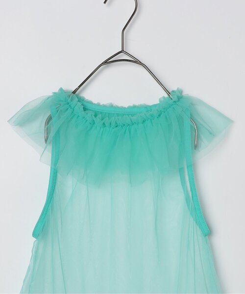 p.premier（ピードットプルミエ）の「【ジュニア対応】チュールフリルレイヤードワンピース（ワンピース・キッズ・レッド/サックスブルー/ブラック/オフホワイト・140/130/120/110/100/90/80）」の10枚目の写真