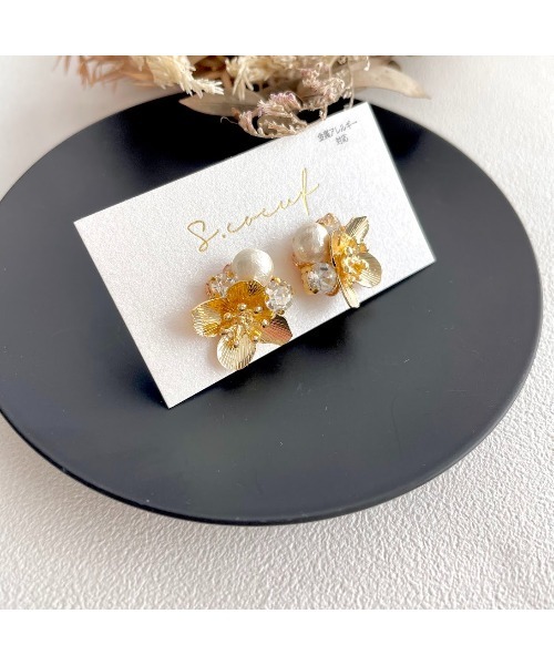 tone(トーン)の「【S.coeuf】【S.coeuf】金属アレルギー対応ピアス ミニメタルフラワー(MA)(ピアス(両耳用)・レディース・シルバー系その他/ゴールド系その他/ゴールド・FREE)」の10枚目の写真