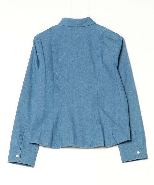マルチサイズ ブラウス シャツ フィットデニムシャツ レディース 1chaku. マルチサイズ ブラウス シャツ フィットデニムシャツ