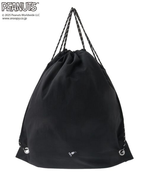 PEANUTS（ピーナッツ）の「■PEANUTS スヌーピーナップサック（バックパック/リュック・レディース・ベージュ/アイボリー/ブラック・FREE）」の15枚目の写真