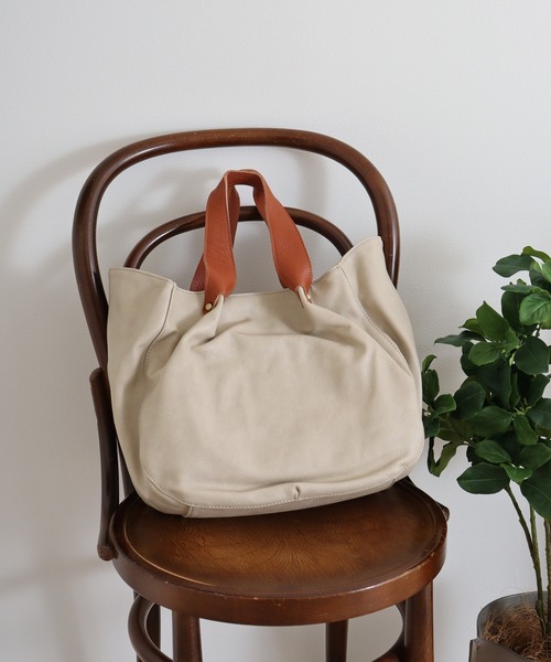 laporte di zucchero 3WAY革付属バッグインバッグ付きハンドバッグ