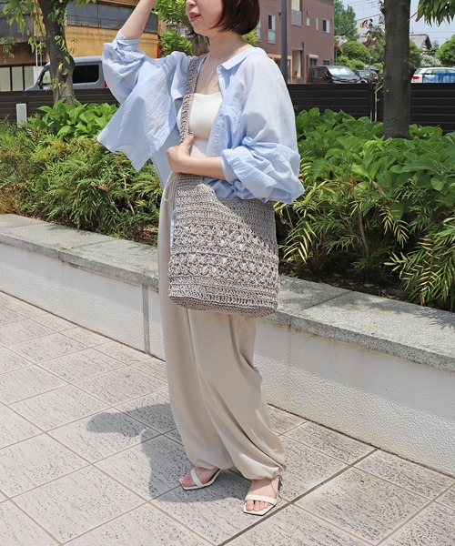 極美品✨ アルファジル　かごバッグ　ビーズ　ハンドバッグ　巾着　茶 楽天市場】編みかごバッグ カゴバッグ レディース かご