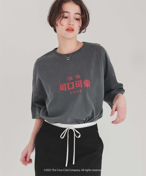 titivate（ティティベイト）の「コカ・コーラ オーバーサイズTシャツ（Tシャツ/カットソー・レディース・グレー系その他/グレー系その他2/グレー系その他3・S/M/L）」の3枚目の写真