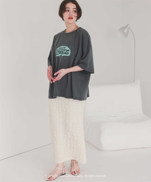 titivate（ティティベイト）の「コカ・コーラ オーバーサイズTシャツ（Tシャツ/カットソー・レディース・グレー系その他/グレー系その他2/グレー系その他3・S/M/L）」の5枚目の写真
