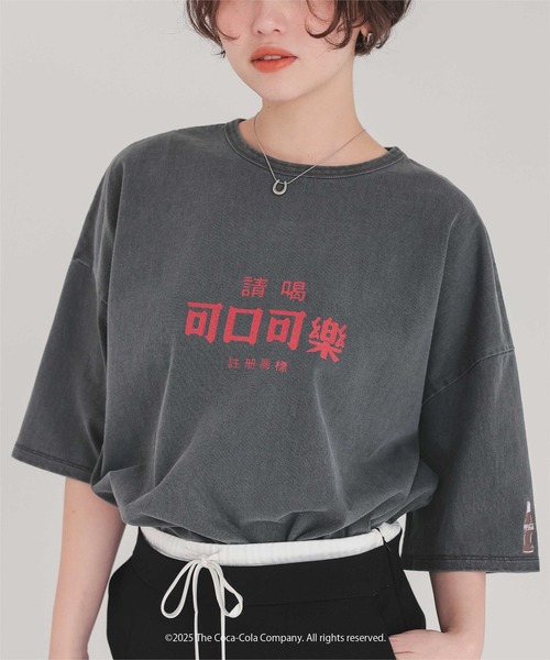 titivate（ティティベイト）の「コカ・コーラ オーバーサイズTシャツ（Tシャツ/カットソー・レディース・グレー系その他/グレー系その他2/グレー系その他3・S/M/L）」の21枚目の写真
