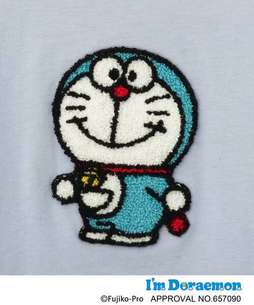 SHOO・LA・RUE（シューラルー）の「【アイムドラえもん】さがら刺繍ロンT（Tシャツ/カットソー・キッズ・サックスブルー/アイボリー系2・10/11/12）」の12枚目の写真