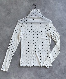 adabat ドット柄 ハイネック長袖シャツ 楽天市場】ドット柄シャツ シャツ メンズ トップス 長袖 送料