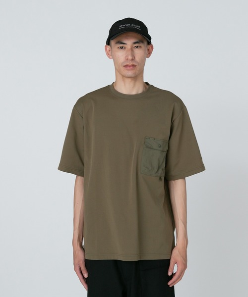 Snow Peak(スノーピーク)の「Insect Shield T-Shirt(Tシャツ/カットソー・メンズ・オリーブ/チャコールグレー/ベージュ・S/M/L/XL)」の1枚目の写真