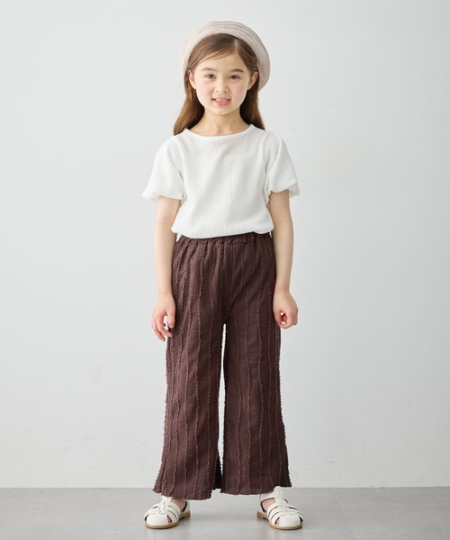Piet（ピエット）の「フリンジ フレアパンツ（その他パンツ・キッズ・ブラック/オフホワイト/グリーン/ピンク/ブラウン・120/110/130/100）」の7枚目の写真
