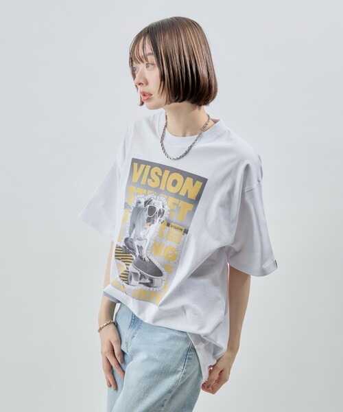 PUBLUX（パブリュクス）の「VISION STREET WEAR/ヴィジョンストリートウェアー DOG PHOTO グラフィックTシャツ(限定展開)　(UNISEX)（Tシャツ/カットソー・メンズ・ホワイト/ブラック/ライトグレー・MEDIUM/X-LARGE/LARGE）」の22枚目の写真