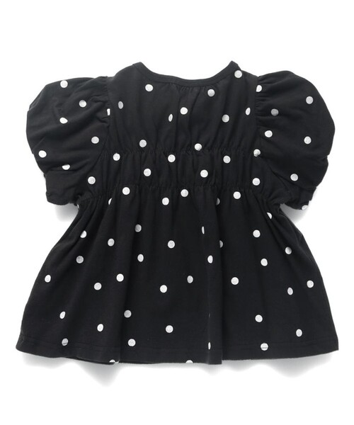 BRANSHES(ブランシェス)の「バルーン袖シャーリングTシャツ(Tシャツ/カットソー・キッズ・アイボリー/ブラック/カラフル・120/130/80/90/100/150/140/110)」の10枚目の写真