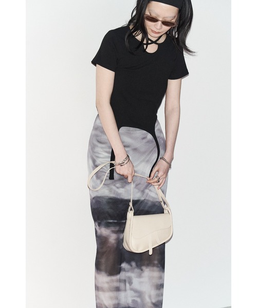 Solace（ソレイス）の「ウェーブフラップミニショルダーバッグ（ショルダーバッグ・レディース・ブラック/ホワイト・FREE）」の12枚目の写真